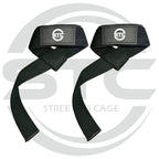 New STC Heavy Weight Lifting Cotton Strap – Gym Training Wrist Support (Black)