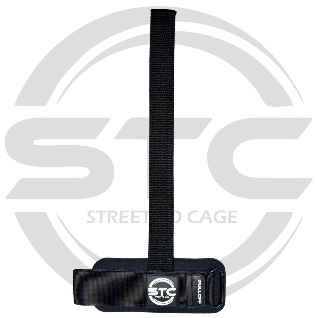 STC Black Power Weight Lifting Straps – Gym Training Pull Up Wrist Support Wraps