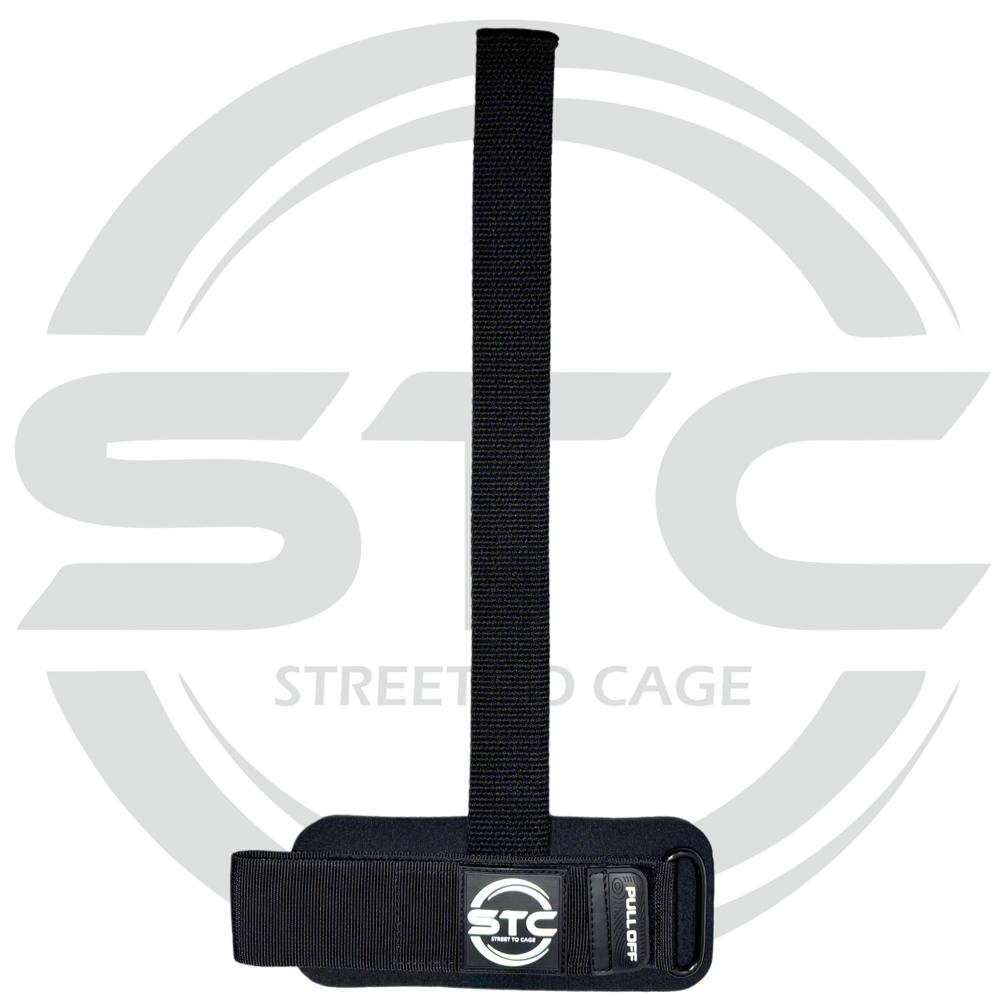 STC Black Power Weight Lifting Straps – Gym Training Pull Up Wrist Support Wraps