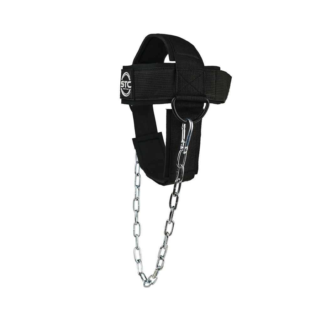 STC Adjustable Head Harness – Neck Training Muscle Builder (Weight Lifting, Black)