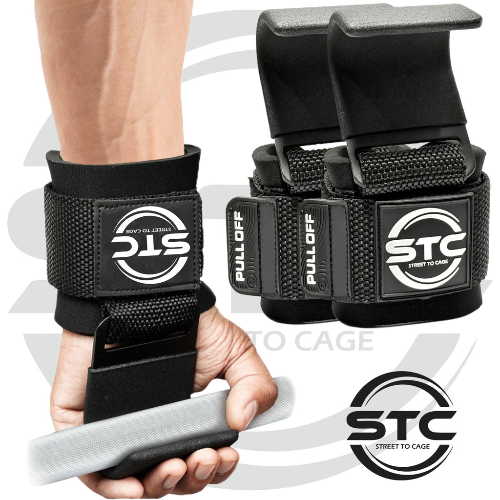 STC Weight Lifting Hooks – Wrist & Hand Support (Heavy Duty Gym Training)