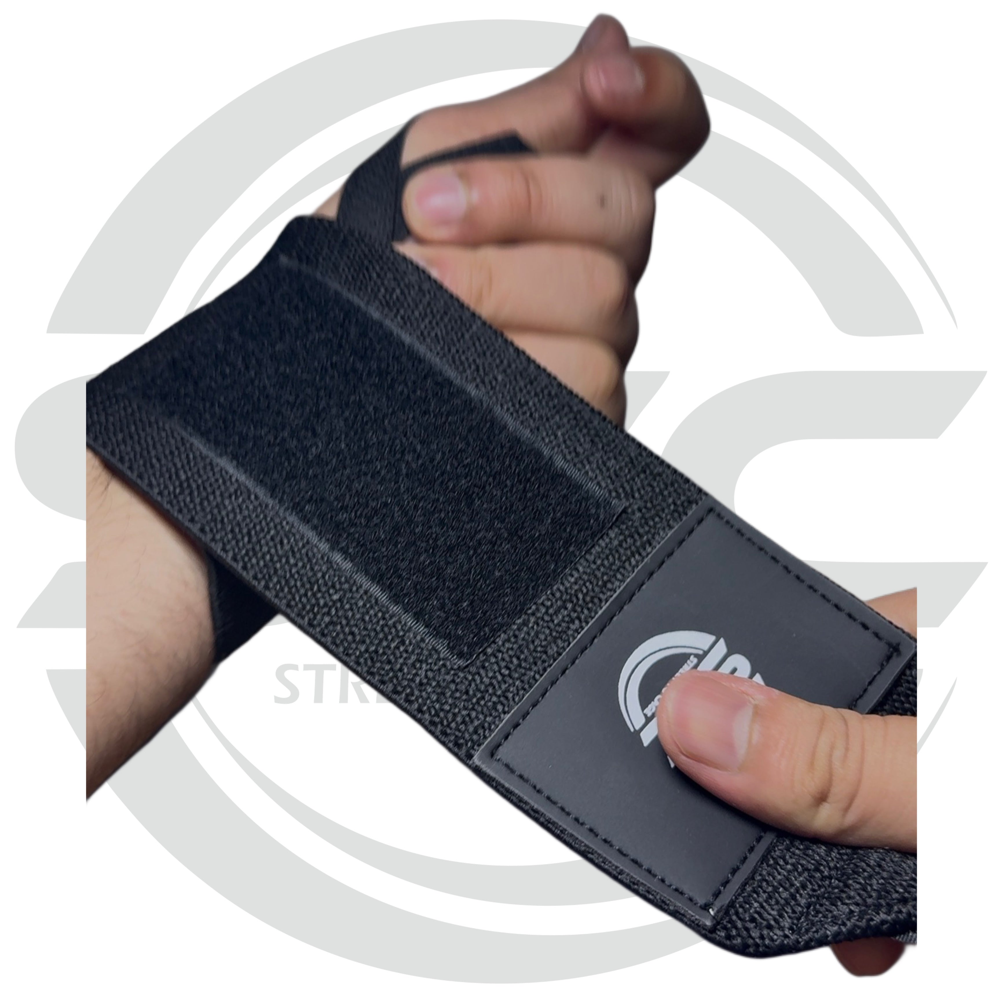 STC Gym Training Wrist Wraps Black Weight Lifting Wrist Support Straps