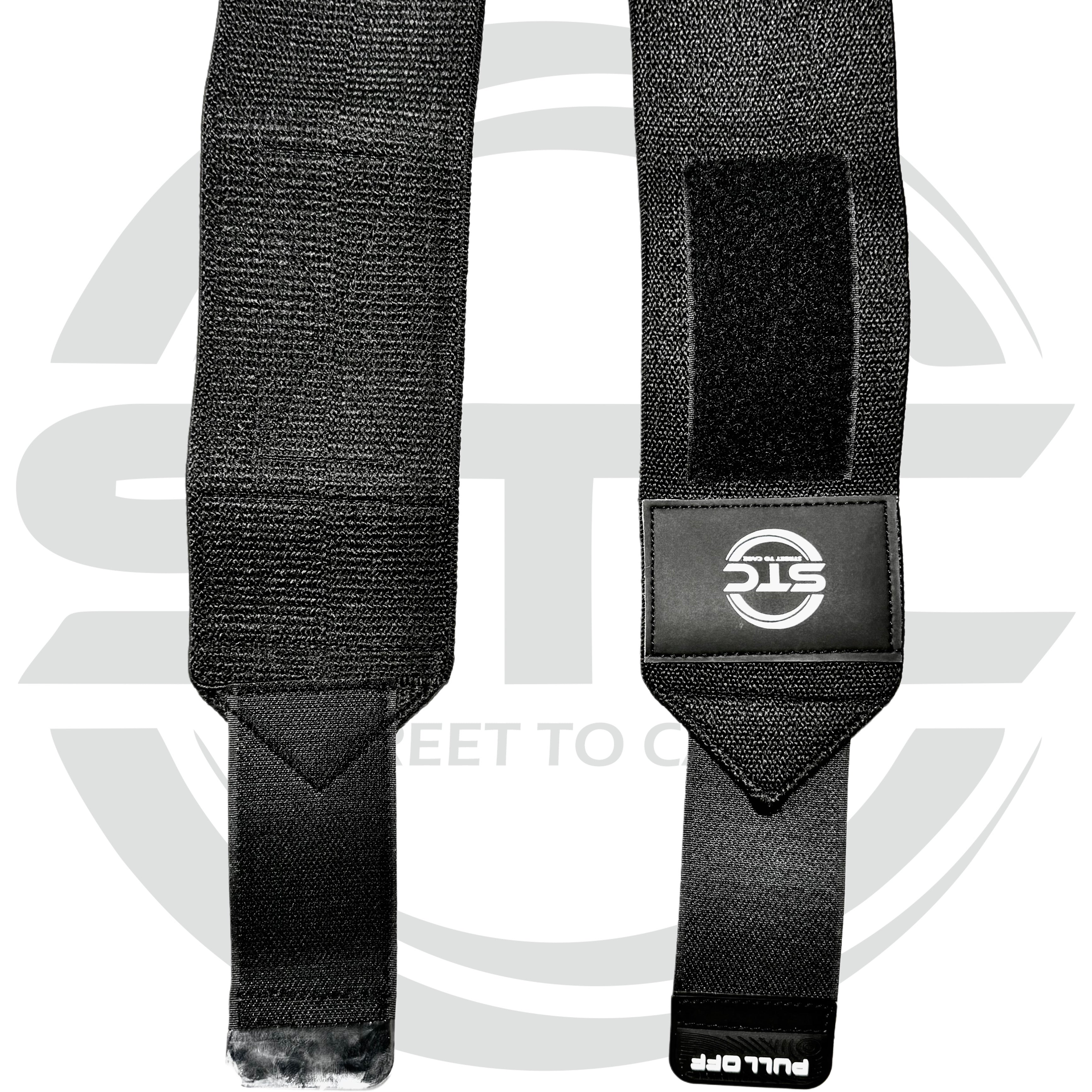 STC Gym Training Wrist Wraps Black Weight Lifting Wrist Support Straps
