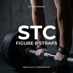 STC Figure 8 Weight Lifting Straps – Heavy Duty Wrist Support (Black)