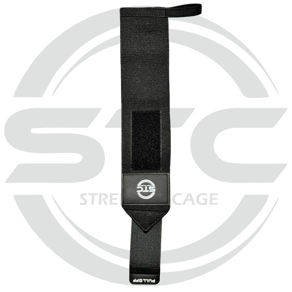 STC Gym Training Wrist Wraps Black Weight Lifting Wrist Support Straps
