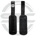 STC D-Ring Ankle Straps Pair – Weight Lifting Cable Attachment (Neoprene, Black)