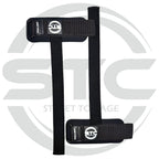 STC Black Power Weight Lifting Straps – Gym Training Pull Up Wrist Support Wraps