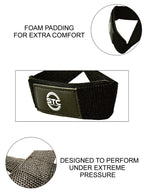 STC Figure 8 Weight Lifting Straps – Heavy Duty Wrist Support (Black)