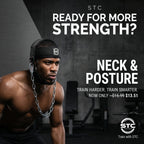 STC Adjustable Head Harness – Neck Training Muscle Builder (Weight Lifting, Black)