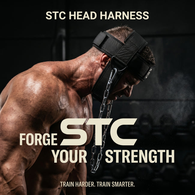 STC Adjustable Head Harness – Neck Training Muscle Builder (Weight Lifting, Black) Main Image