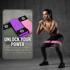 STC 3x Fabric Resistance Bands – Heavy Duty Booty & Glute Hip Circle (Non-Slip)